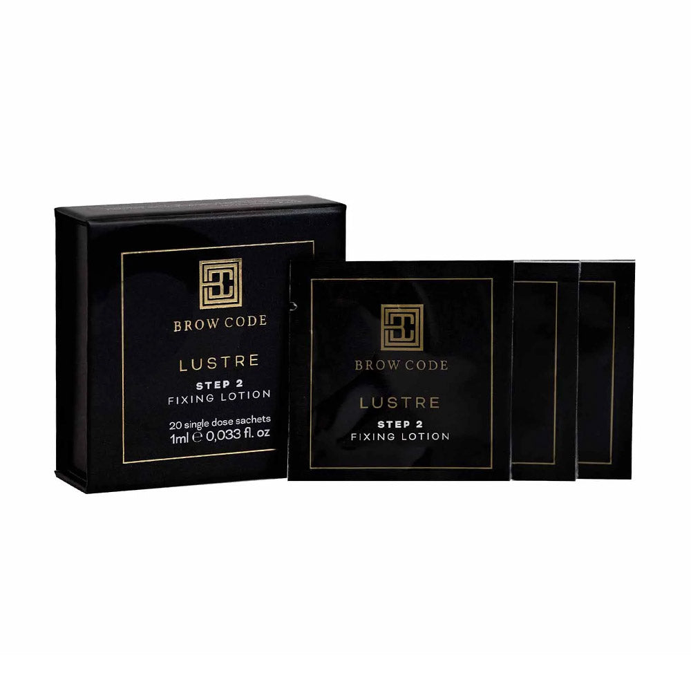 Brow Code Lustre Step 2 Single Use Sachets 20x 1ml Eyebrow Brow Code