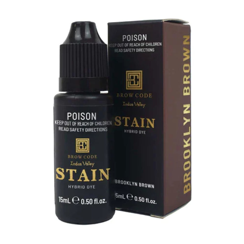 Brow Code Stain Hybrid Brow Dye 15ml Brooklyn Brown - Medium Brown