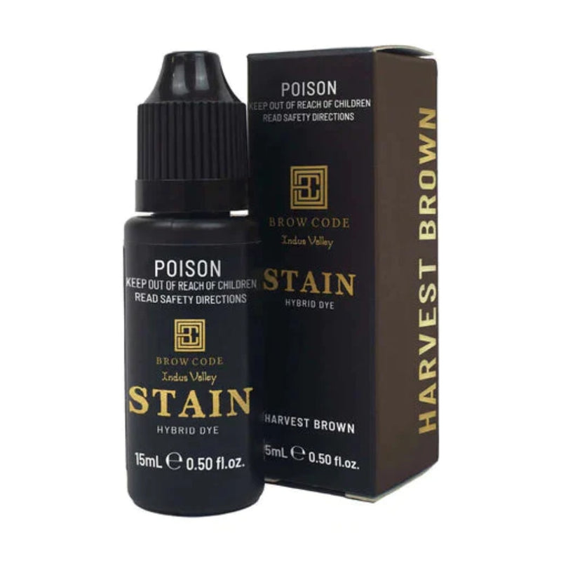 Brow Code Stain Hybrid Brow Dye 15ml Harvest Brown - Light Brown