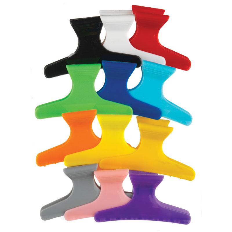 Hi Lift Butterfly Clips Assorted Colours 12pk Hair Clips- Ties - Accessories Hi Lift