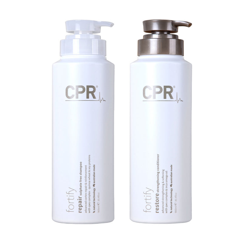 CPR Fortify Repair and Restore Sulphate Free Shampoo and Conditioner 900ml