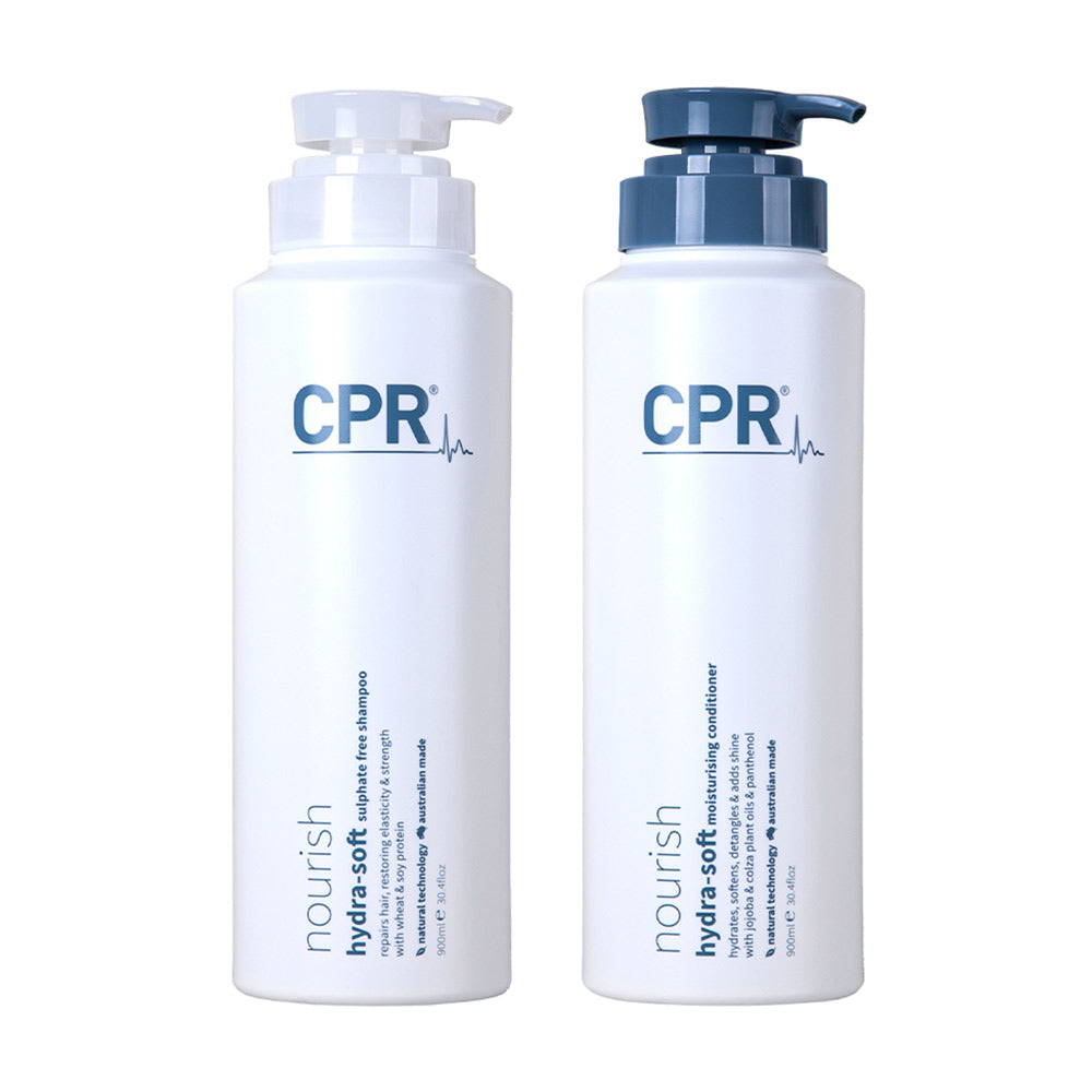 Vitafive CPR Nourish Hydra-Soft Sulphate Free Shampoo and Conditioner 900ml Shampoo/Conditioner Vitafive CPR