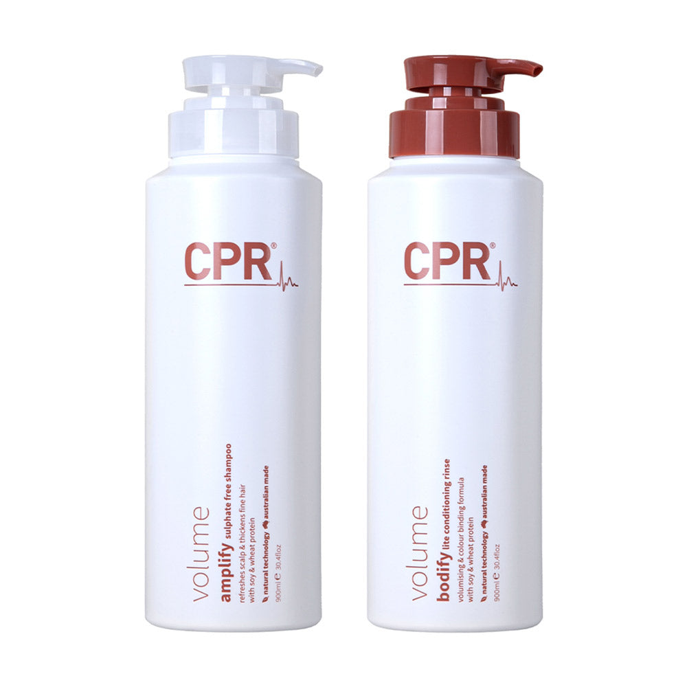 Vitafive CPR Volume Amplify and Bodify Sulphate Free Shampoo and Conditioner 900ml Shampoo/Conditioner Vitafive CPR