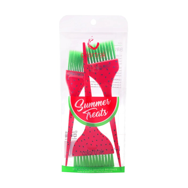 Colortrak Summer Treats Assorted Brushes 3pk Packaging