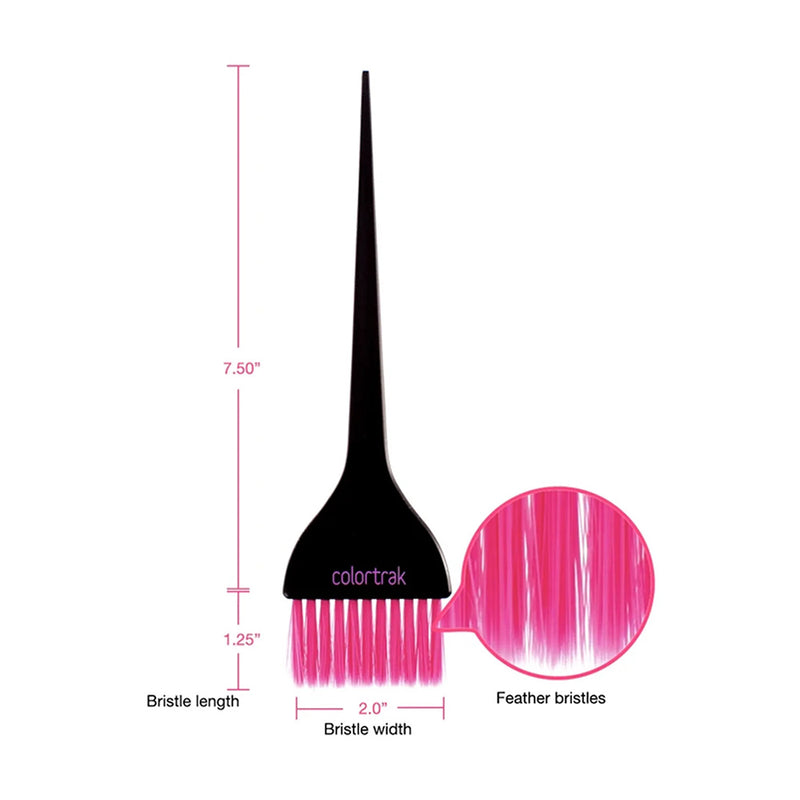 Colortrak Tooltrak Brush Set & Holder Pink Dimensions