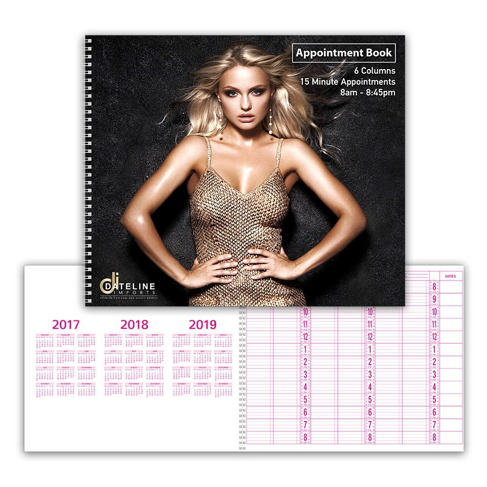 Dateline Professional 50 Page Appointment Book 6 Column Appointment Books - Record Cards Dateline