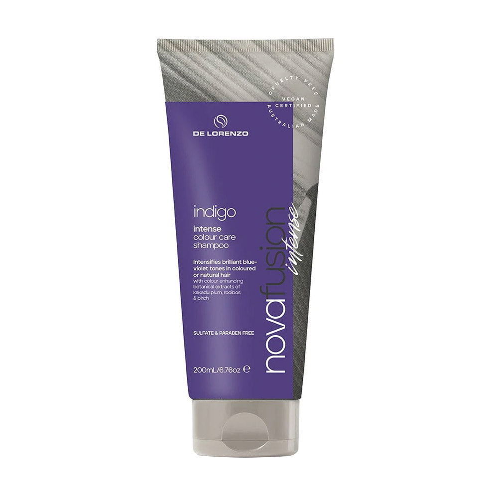 De Lorenzo Novafusion Intense Colour Shampoo Indigo 200ml Shampoo/Conditioner De Lorenzo