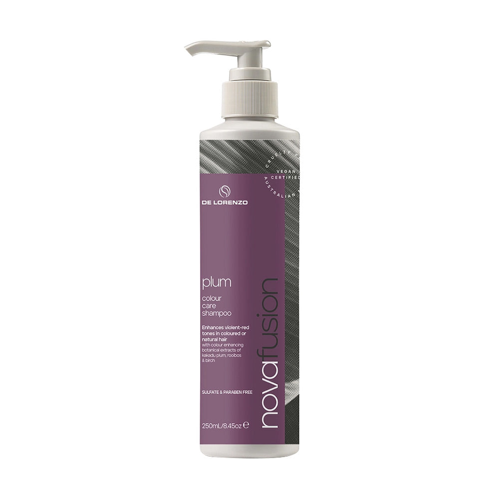 De Lorenzo Novafusion Plum Shampoo 250ml Colouring Shampoo/Conditioner De Lorenzo