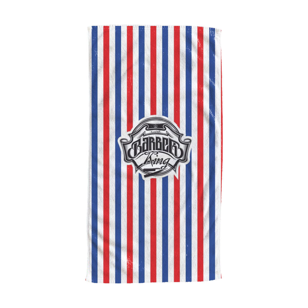 Deyaz Premium Salon Towel Barber King Red & Blue Stripe Towels Deyaz