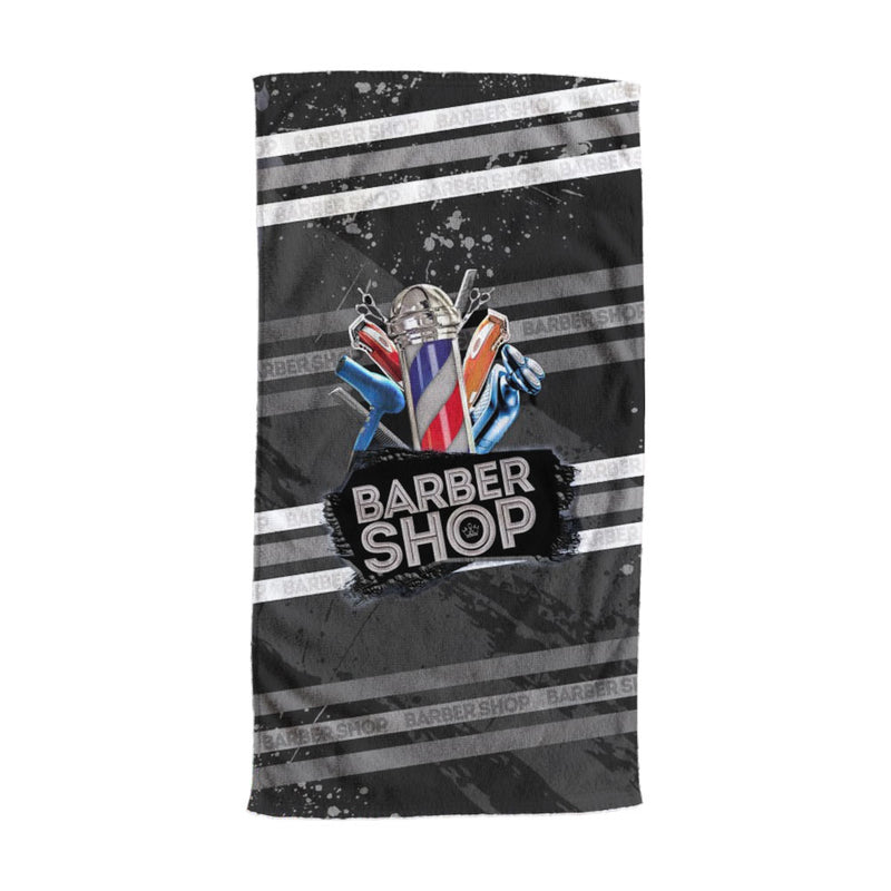 Deyaz Premium Salon Towel Barber Shop Black & White