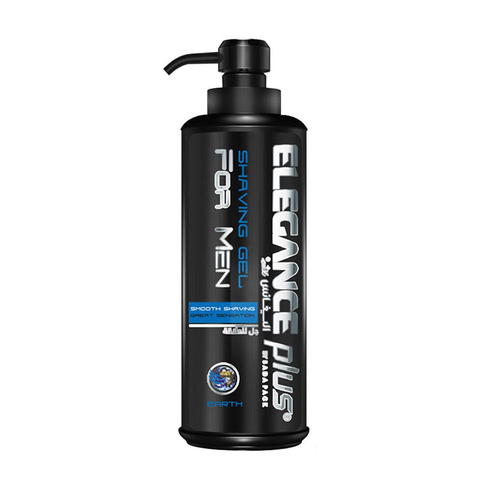 Elegance Plus Shaving Gel Earth Blue 500ml Shaving Products Elegance