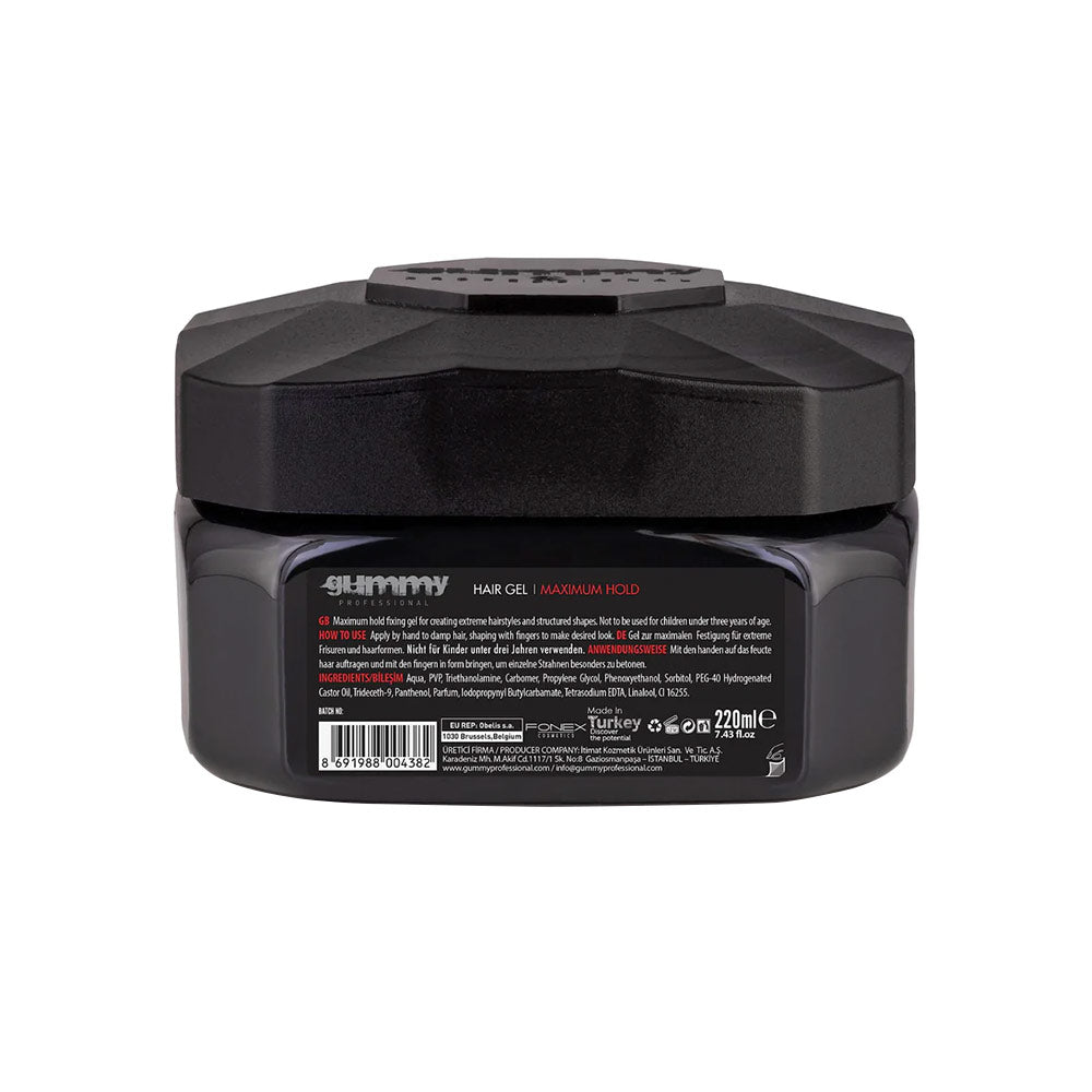 Gummy Professional Hair Gel Maximum Hold 220ml Hair Gel Gummy