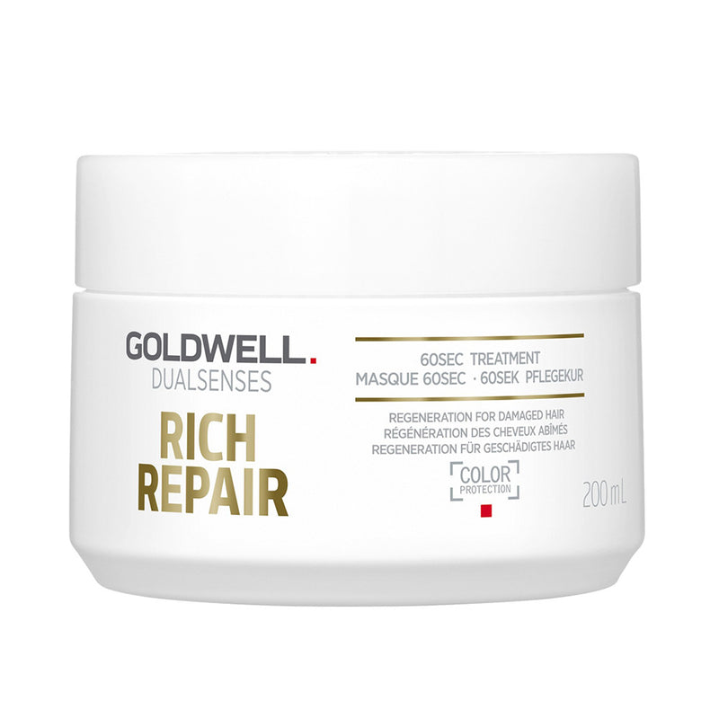 Goldwell Dualsenses Rich Repair 60sec Treatment 200ml for dry to damaged hair