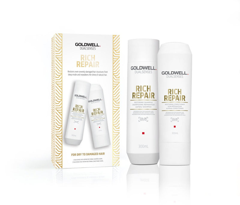 Goldwell DualSenses Rich Repair Shampoo and Conditioner 300ml Duo Pack