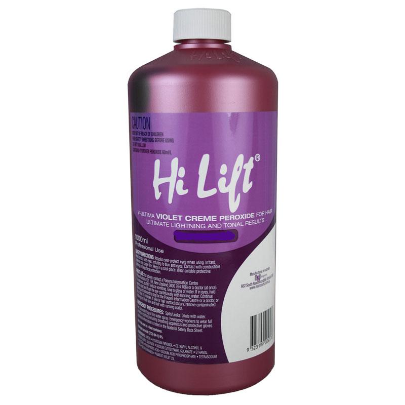 Hi Lift Violet Peroxide 5 Vol -1.5% 1L Peroxides - Developers Hi Lift