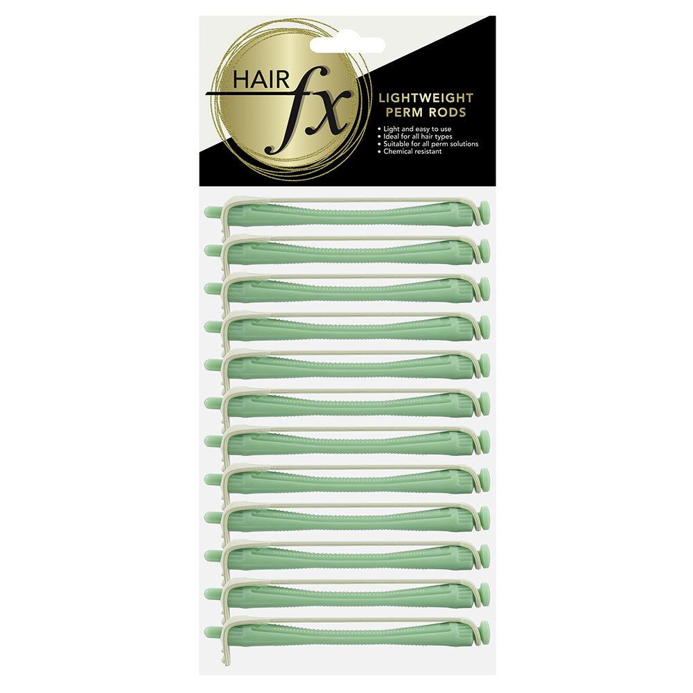 Hair Fx Lightweight Perm Rods 12pc 5mm Green Perming Hair FX