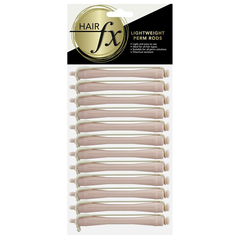Hair Fx Lightweight Perm Rods 12pc 6mm Light Pink Perming Hair FX