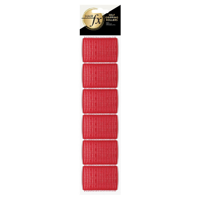 Hair FX Self Gripping 36mm Red Velcro Rollers 12pk