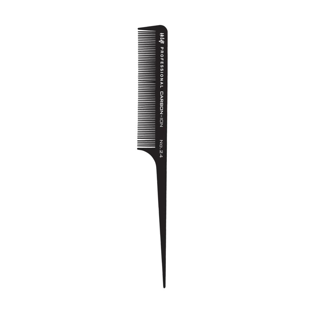 Hi Lift Carbon + Ion Plastic Tail Comb No. 24 Comb Hi Lift