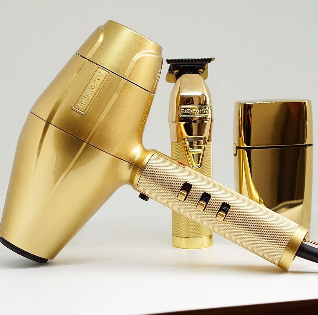 Babylisspro GoldFx Bundle Trimmer/Shaver/Hair Dryer Barber Accessories BaBylissPRO