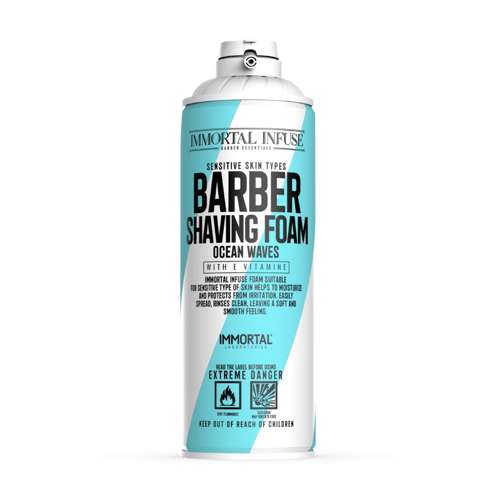 Immortal Infuse Barber Shaving Foam Ocean Waves 500ml Shaving Products Immortal