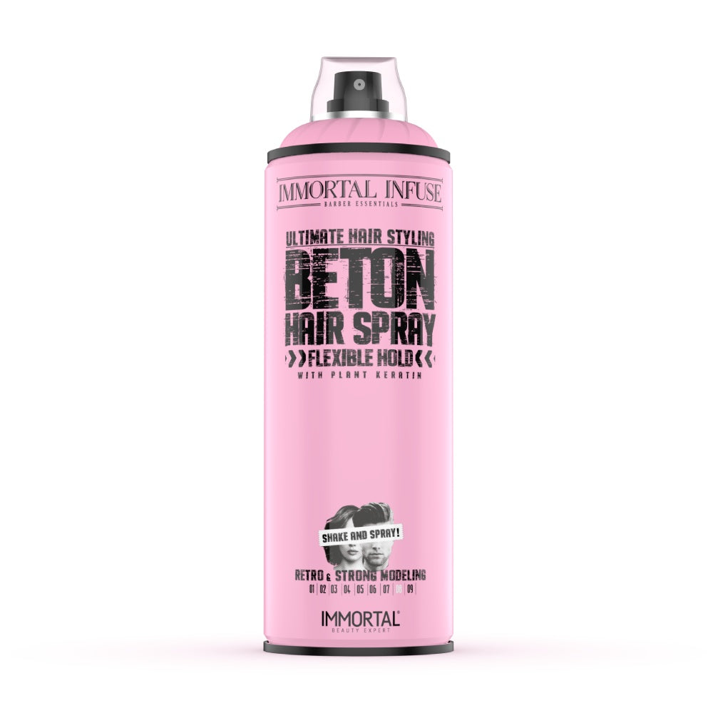 Immortal Infuse Beton Ultimate Hair Spray Flexible Hold 500ml Hair Spray Immortal
