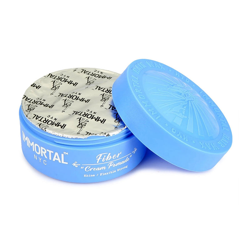 Immortal NYC Fibre Cream Pomade 150ml Open Lid Foil Sealed