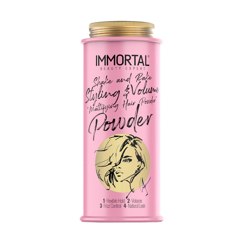 Immortal Styling and Volume Mattifying Hair Powder 20g - 24 Piece with Stand