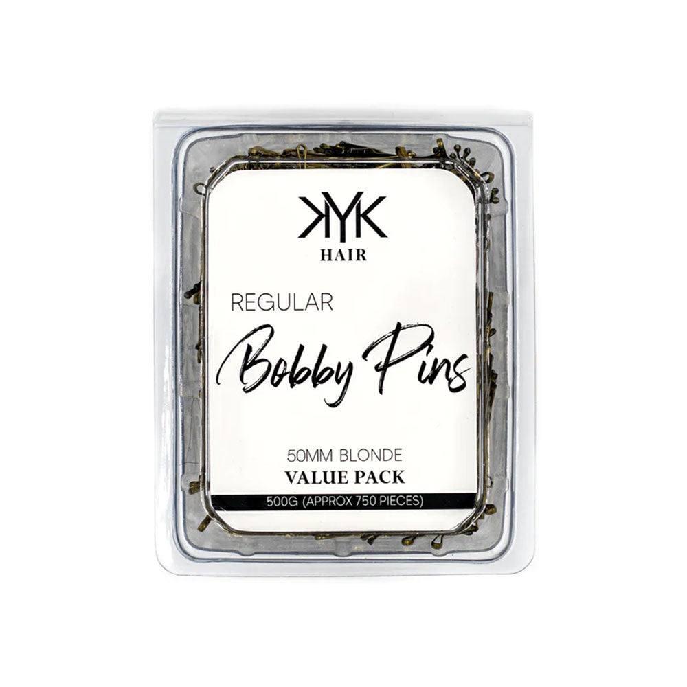 KYK Bobby Pin 50mm Blonde Tub 500g (approx. 750 pins) Bobby Pins KYK