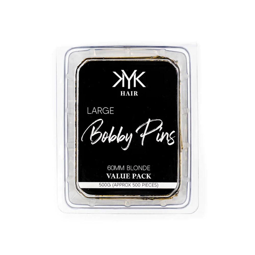 KYK Bobby Pin 60mm Blonde Tub 500g (approx 500 pins) Bobby Pins KYK