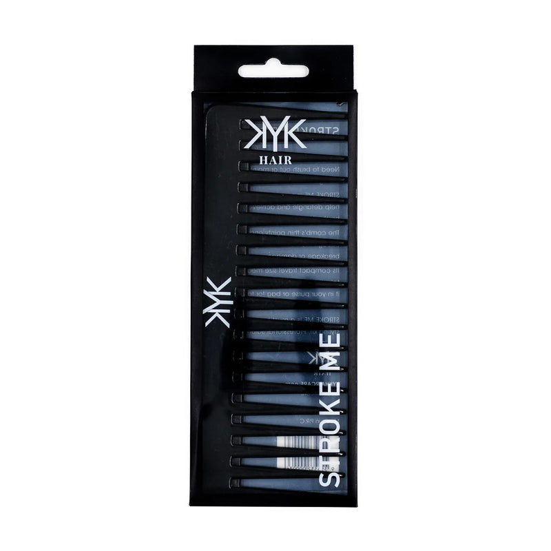 KYK Stroke Me Comb Black in Packaging