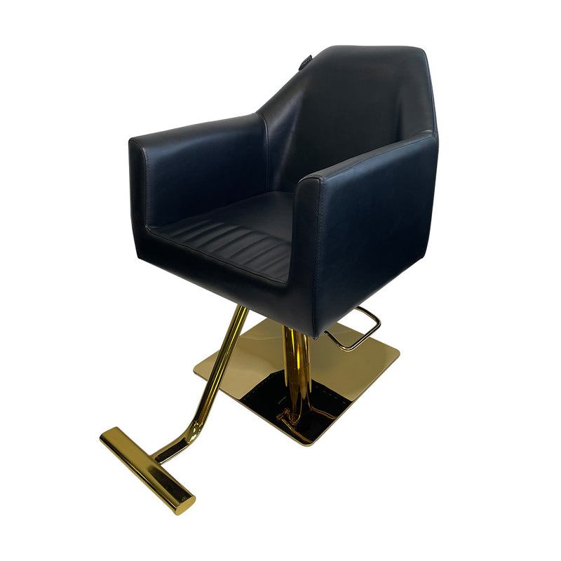 Karma Byron Bay Salon Chair 02080103 - Black With Gold Base