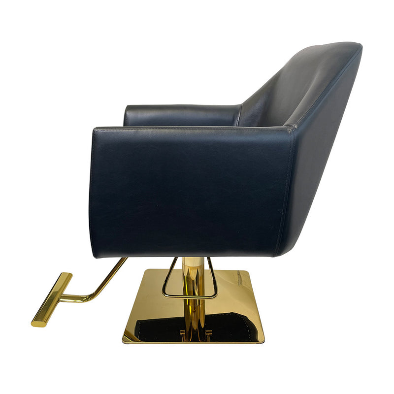 Karma Byron Bay Salon Chair 02080103 - Black With Gold Base