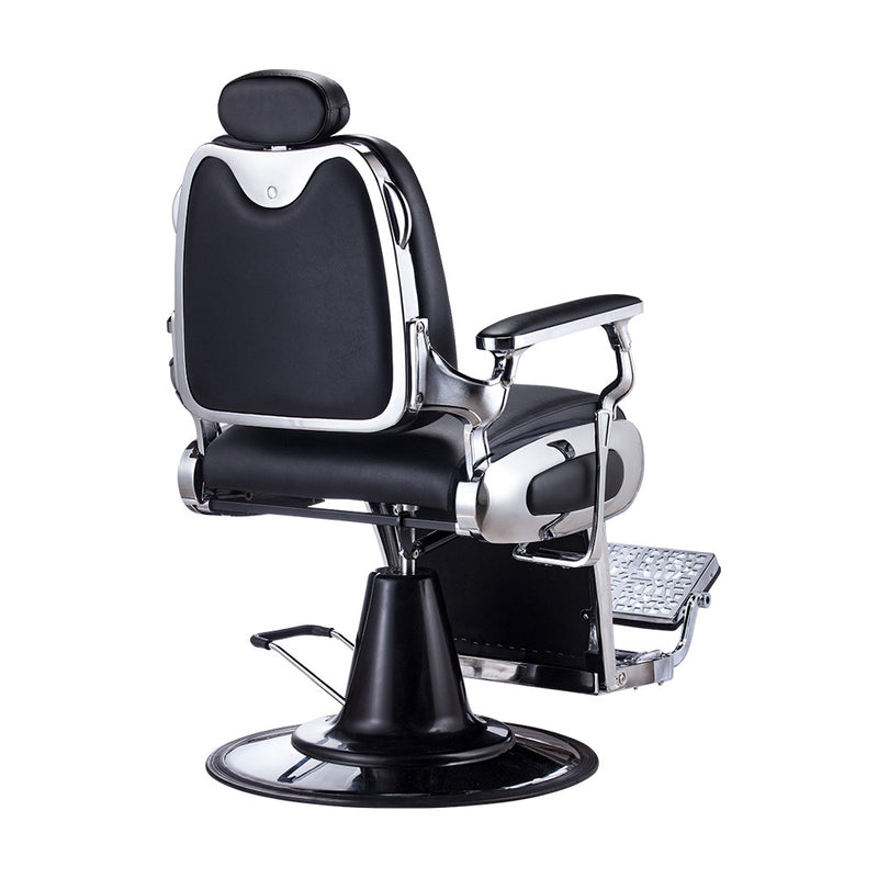Karma Airlie Beach Barber Chair 04050102 - Black & Chrome Back