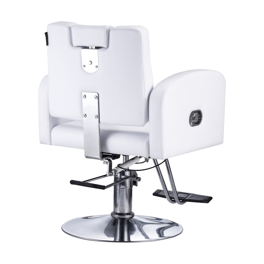 Karma Batlow Reclining Salon/ Barber/ Beauty Chair 02060402 - White Salon Chairs Karma
