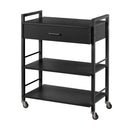 Karma Driver Beauty Trolley 1 Draw 2 Shelves 08040101 - Black Retail Karma