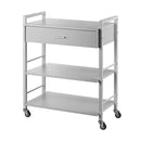 Karma Driver Beauty Trolley 1 Draw 2 Shelves 08040410 - White Retail Karma