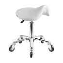 Karma Evandale Salon Saddle Stool White 07040402 Salon Stools Karma