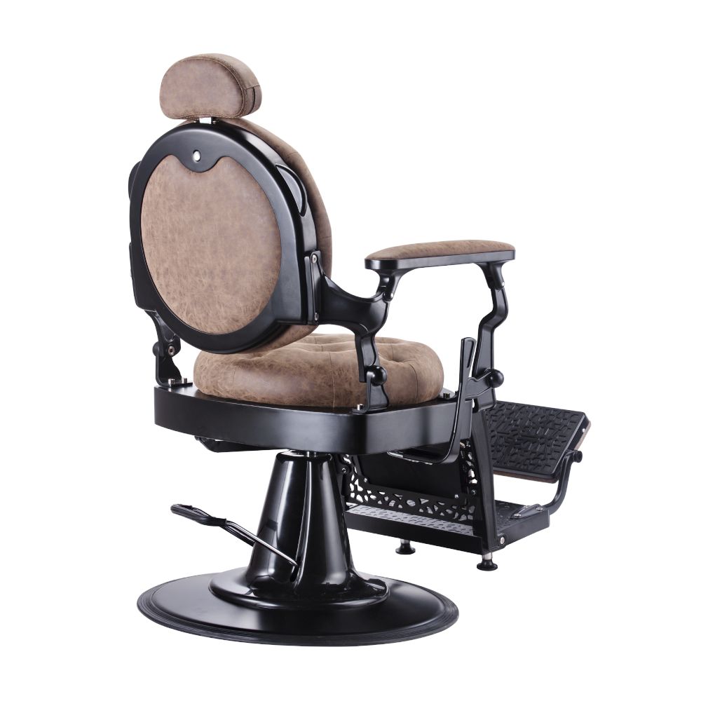 Karma Gold Coast Barber Chair 04030301 - Black/Tan Barber Chair Karma