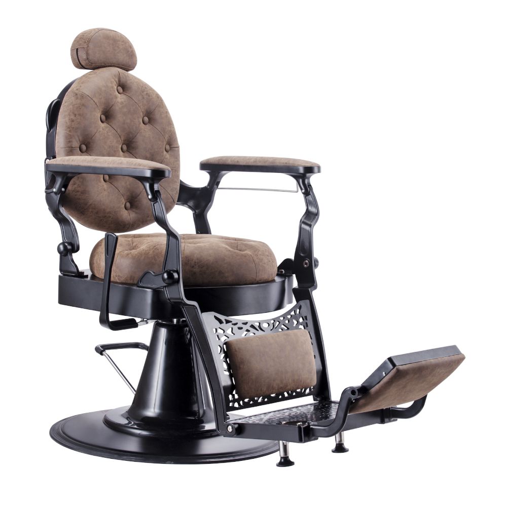 Karma Gold Coast Barber Chair 04030301 - Black/Tan Barber Chair Karma