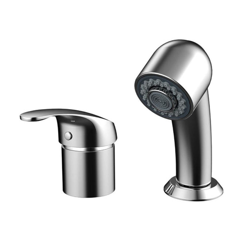 Karma Premium Wash Basin Flip Mixer and Dual Spray Shower Head Hose Set 00010602 Closeup