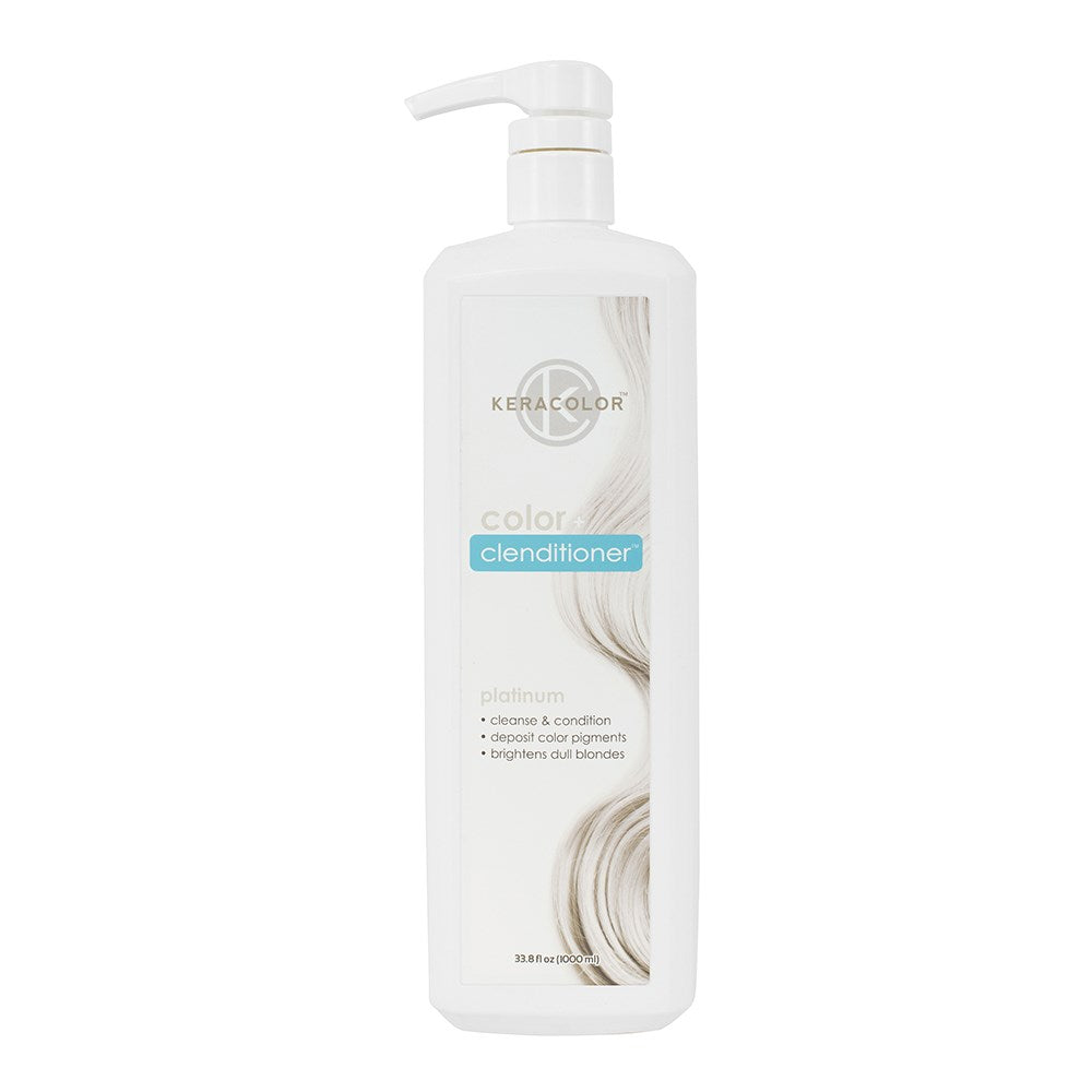 Keracolor Colour + Clenditioner Platinum 1L Colouring Shampoo/Conditioner Keracolor
