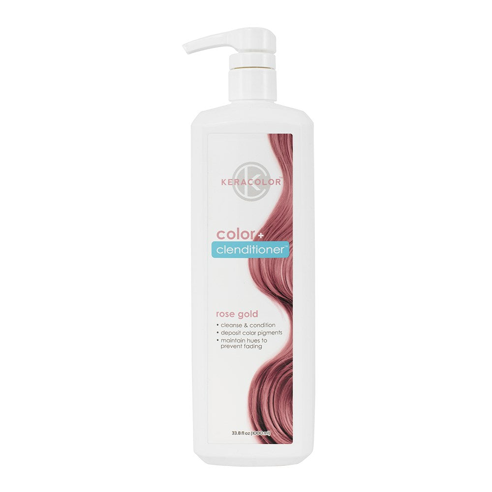 Keracolor Colour + Clenditioner Rose Gold 1L Colouring Shampoo/Conditioner Keracolor