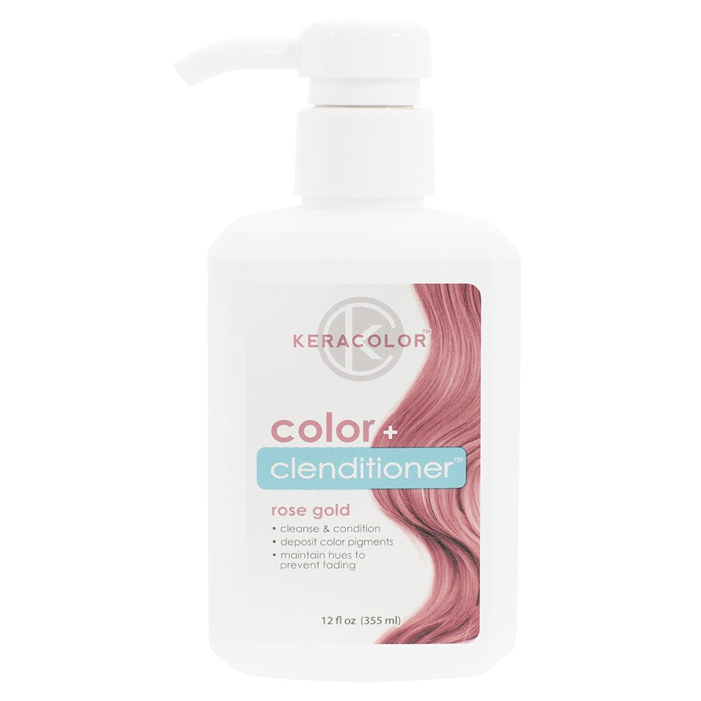 Keracolor Colour + Clenditioner Rose Gold 355ml Colouring Shampoo/Conditioner Keracolor