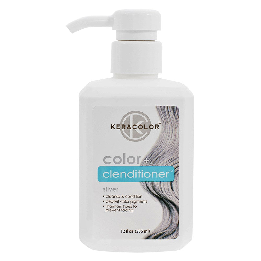 Keracolor Colour + Clenditioner Silver 355ml Colouring Shampoo/Conditioner Keracolor