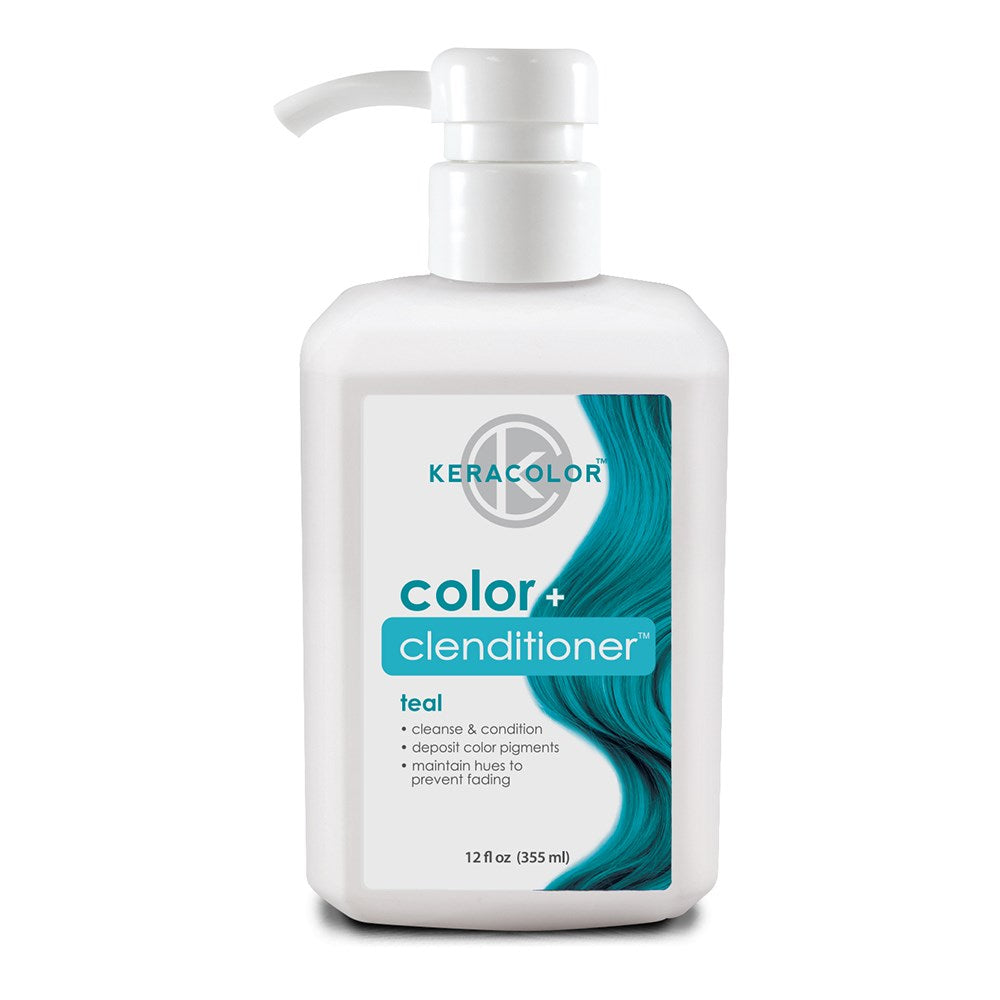 Keracolor Colour + Clenditioner Teal 355ml Colouring Shampoo/Conditioner Keracolor
