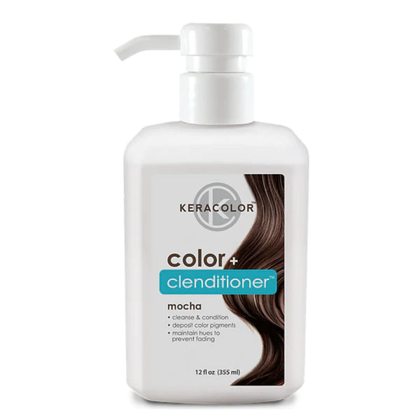 Keracolor Colour + Clenditioner Mocha 355ml Colouring Shampoo/Conditioner Keracolor