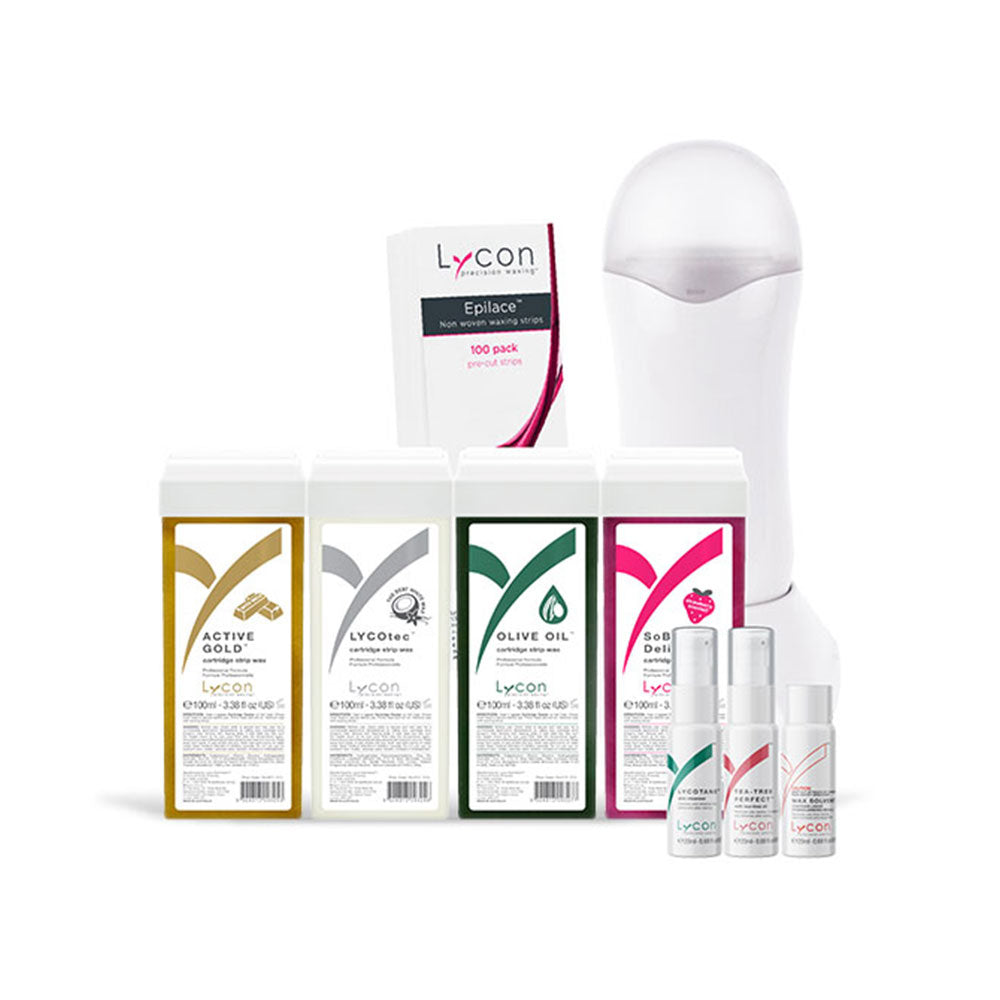 Lycon Roll on Cartridge Waxing Kit with bag - PROFESSIONAL Kit Waxing Lycon