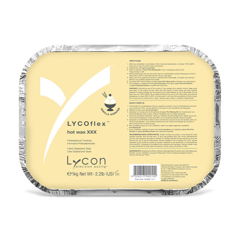 Lycon LycoFlex Vanilla Hot Wax 1kg Wholesale Lycon