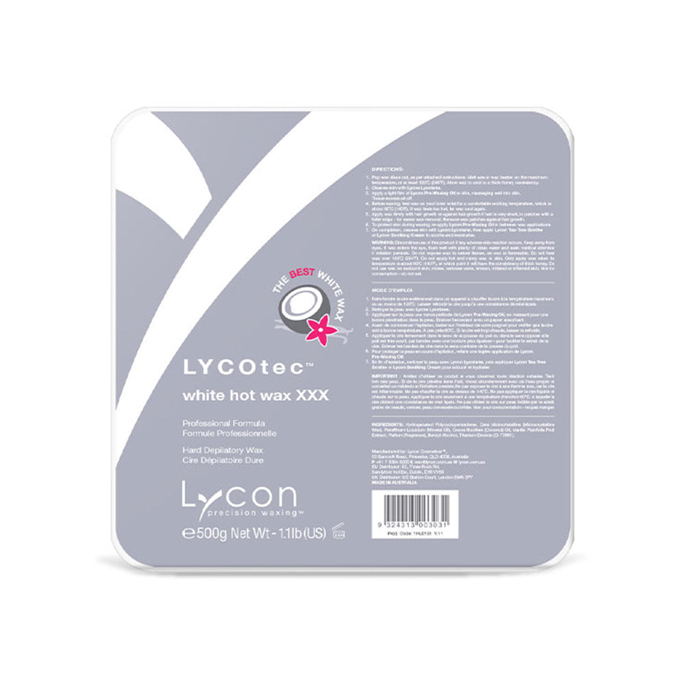 Lycon Lycotec White Hot Wax Pop-N-Go Trays 500g Waxing Lycon